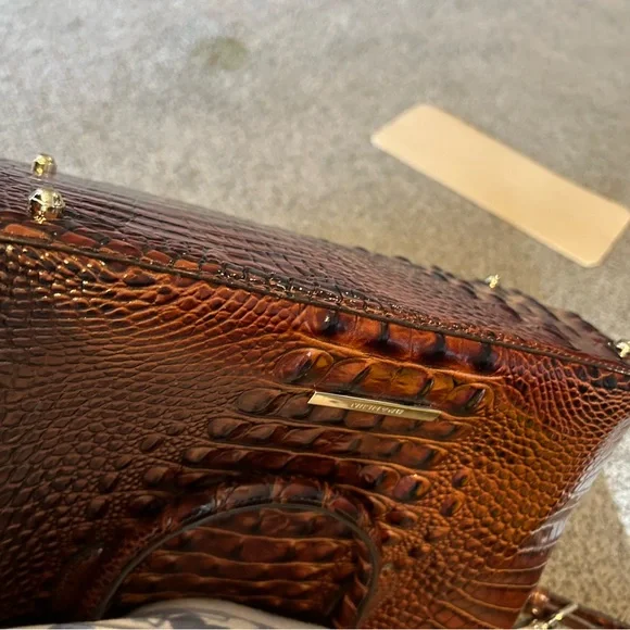 Brahmin Duxbury pecan satchel EUC - Picture 6 of 16